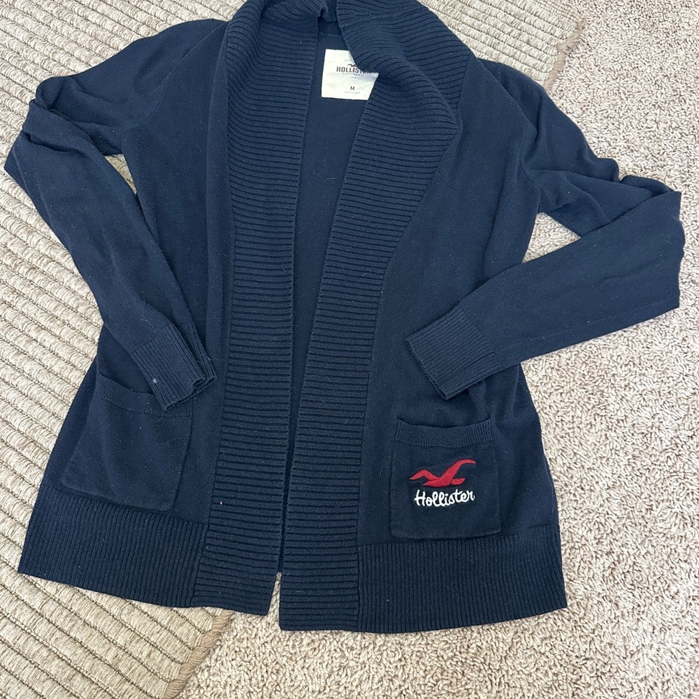Hollister Women's Navy Cardigan